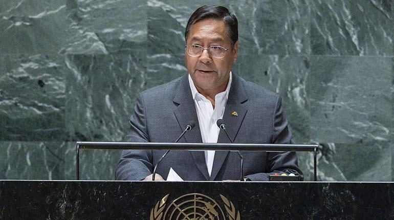 Discurso del presidente de Bolivia, Luis Arce, ante la Asamblea de Naciones Unidas.